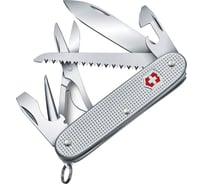Нож Victorinox Farmer X Alox, 93 мм, 10 функций, алюминиевая рукоять, серебристый 0.8271.26