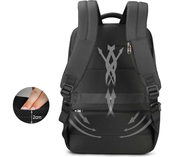 Рюкзак Tigernu T-B3668 черный 60006-1571