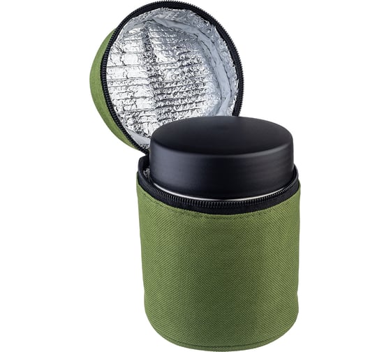 Термос для еды Perfeo с широким горлом, сумкой, объем 0.35 л 30022597