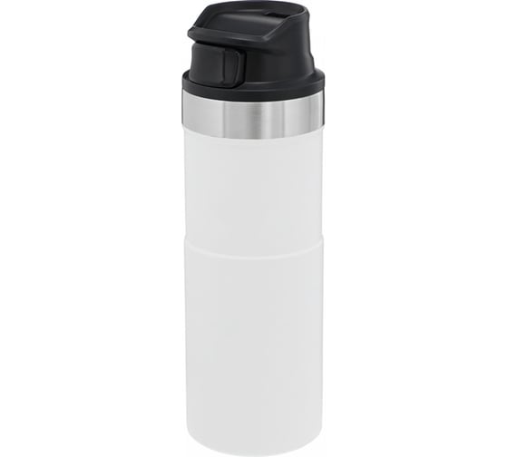 Термокружка Stanley Classic Trigger Action One hand 0.35 л, белая 10-09848-008