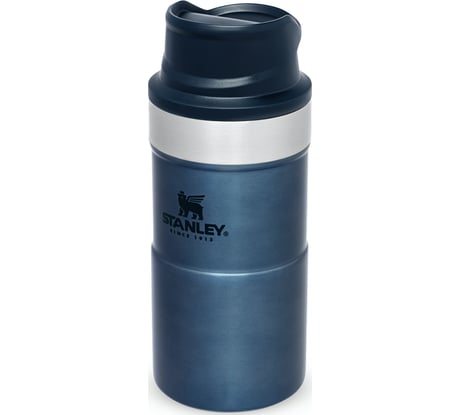 Термокружка Stanley Classic Trigger Action One hand 0.25 л, синяя 10-09849-012