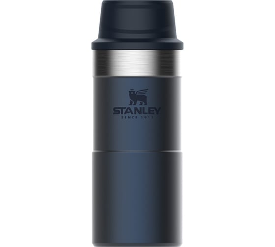 Термокружка Stanley Classic Trigger Action One hand 0.35 л, синяя 10-09848-009