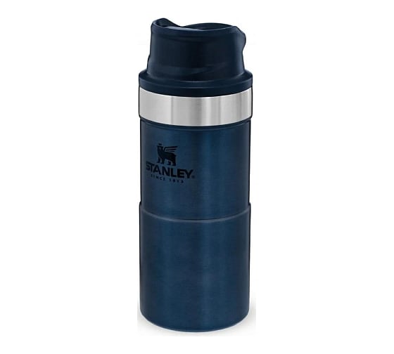 Термокружка Stanley Classic Trigger Action One hand 0.35 л, синяя 10-09848-009