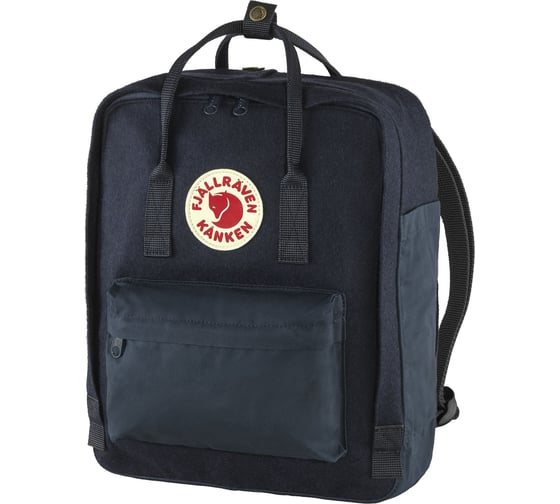Рюкзак Fjallraven Kanken Re-Wool, темно-синий, 28х12х36 см, 16 л F23330-575