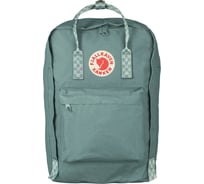 Рюкзак Fjallraven Kanken Laptop 17", зеленый/шахматы, 30х18х42 см, 20 л F27173-664-904