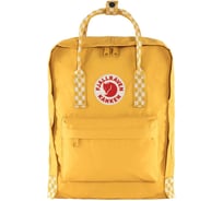 Рюкзак Fjallraven Kanken, желтый/шахматы, 27х13х38 см, 16 л F23510-160-904