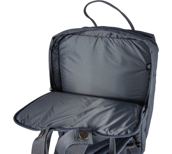 Рюкзак Fjallraven Kanken Laptop 13", серый, 25х16х35 см, 13 л F27171-31
