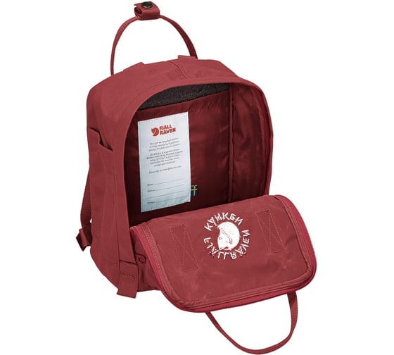 Рюкзак Fjallraven Re-Kanken Mini, темно-красный, 20х13х29 см, 7 л F23549-326