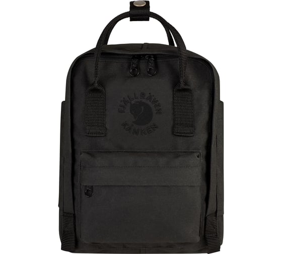 Рюкзак Fjallraven Re-Kanken Mini, черный, 20х13х29 см, 7 л F23549-550