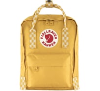 Рюкзак Fjallraven Kanken Mini, желтый/шахматы, 20х13х29 см, 7 л F23561-160-904