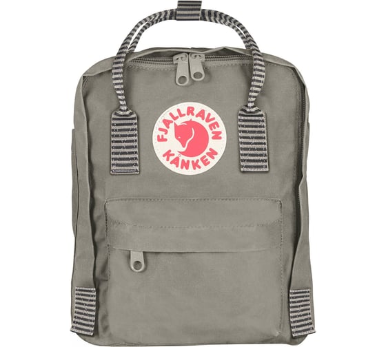 Рюкзак Fjallraven Kanken Mini, светло-серый/полоски, 20х13х29 см, 7 л F23561-21-921