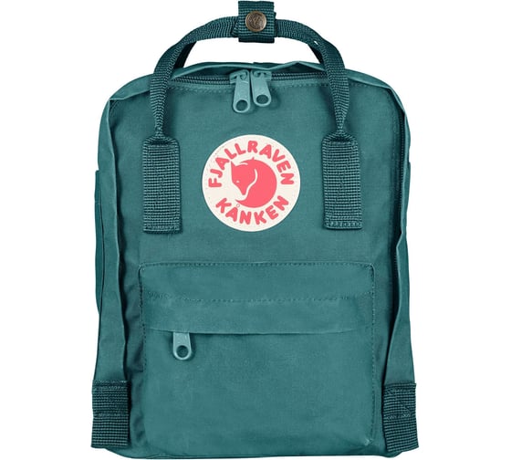 Рюкзак Fjallraven Kanken Mini, зеленый, 20х13х29 см, 7 л F23561-664