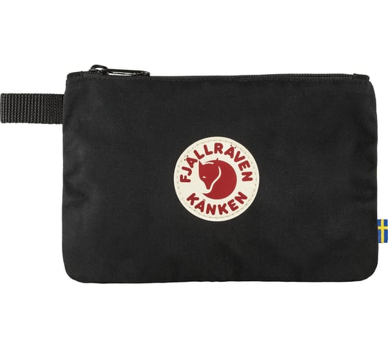 Сумка для аксессуаров Fjallraven Kanken Gear Pocket, черная, 21х0,5х14 см, F25863-550