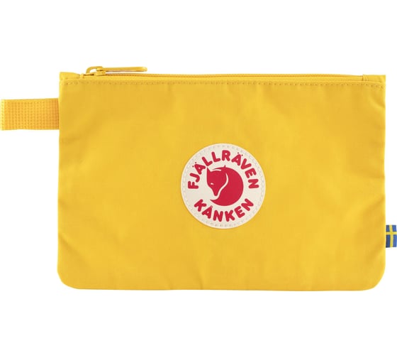 Сумка для аксессуаров Fjallraven Kanken Gear Pocket, ярко-желтая, 21х0,5х14 см, F25863-141 1
