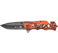 Нож Stinger 86 мм, оранжевый камуфляж, картонная коробка FK-020OR