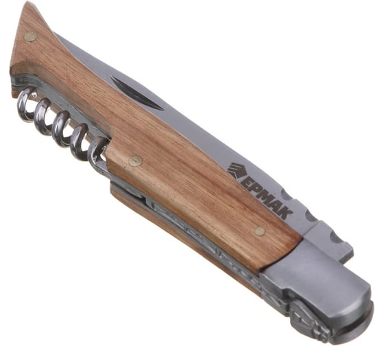 Нож перочинный c штопором ЕРМАК 21 см, 3CR14 070-043
