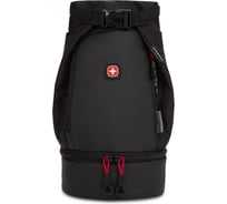 Термосумка для ланча SWISSGEAR прорезиненный полиэстер 600D, чёрный/красный, 17х17x37 см, 5 л 3735201445