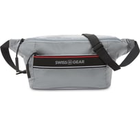 Сумка на пояс SWISSGEAR светло-серая, полиэстер с плетением рип-стоп, 38x5x15 см 3991404521