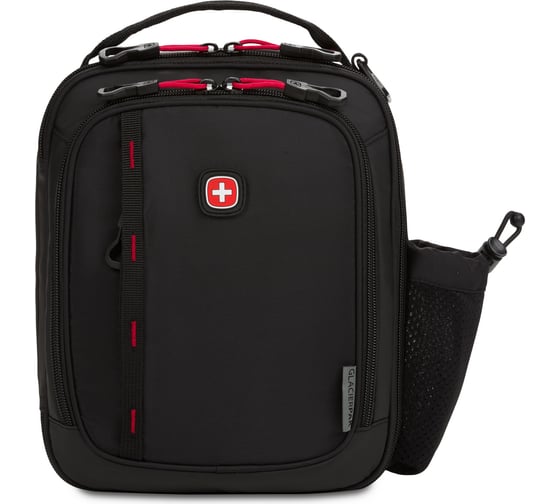 Термосумка для ланча SWISSGEAR прорезиненный полиэстер 600D, черный/красный, 23х8х27 см, 5 л 3999201447 1