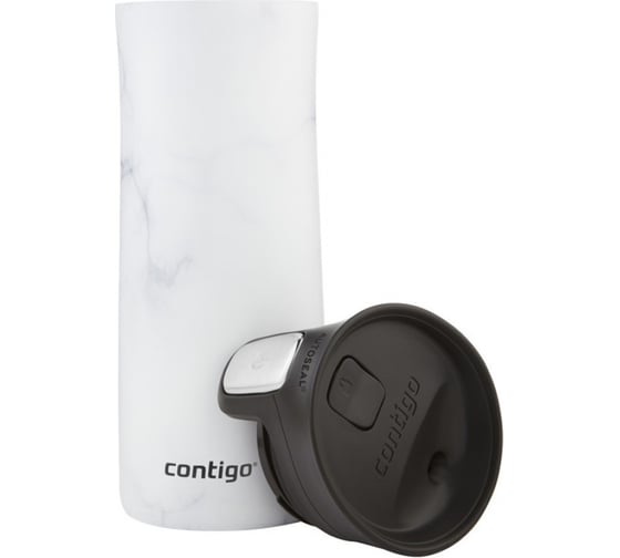 Термокружка Contigo Pinnacle Couture 0.42 л, белый мрамор contigo2104543