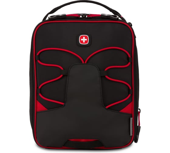Термосумка для ланча SWISSGEAR прорезиненный полиэстер 600D, чёрный/красный, 20х18х26 см 8.5 л 3998201446