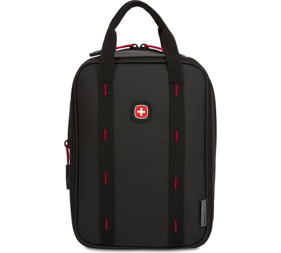 Термосумка для ланча SWISSGEAR прорезиненный полиэстер 600D, черный/красный, 23х15х10 см, 3.5 л 3733201445 1