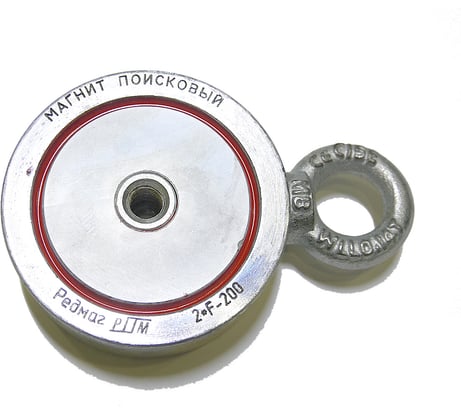 Поисковый двусторонний магнит Редмаг F200x2
