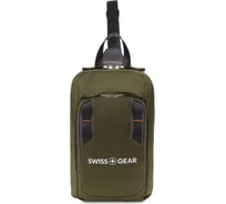 Рюкзак с одним плечевым ремнем SWISSGEAR зеленый/оранжевый, полиэстер рип-стоп, 18х5х33 см, 4 л 3992606550