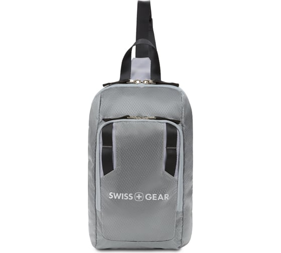 Рюкзак с одним плечевым ремнем SWISSGEAR темно-серый/серый, полиэстер рип-стоп, 4 л 3992424550