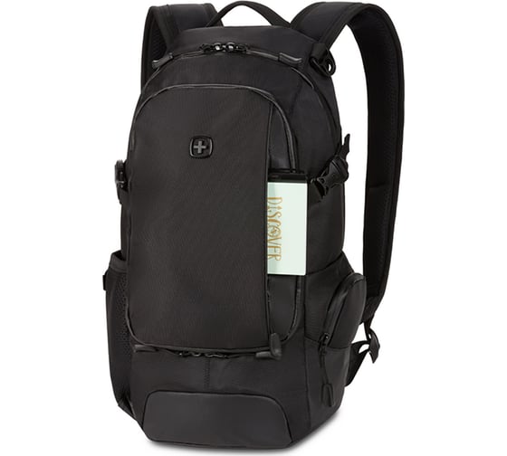 Рюкзак SWISSGEAR чёрный, полиэстер 1680D, 24х15.5х46 см, 15.5 л 3598422409