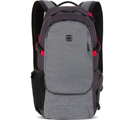 Рюкзак SWISSGEAR серый, полиэстер, 24х15.5х46 см, 15.5 л 3598401409