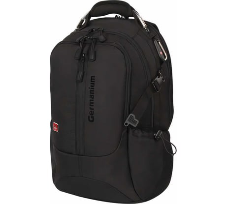 Универсальный рюкзак GERMANIUM S-01 с отделением для ноутбука, влагостойкий, черный, 226947