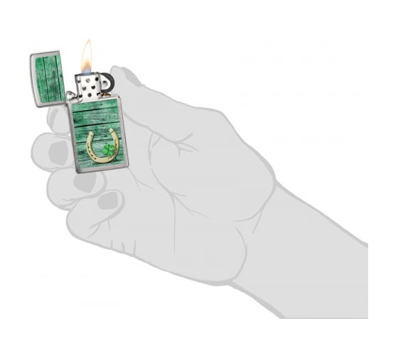 Зажигалка ZIPPO Slim с покрытием Street Chrome, латунь/сталь, серебристая матовая, 29x10x60 мм, 49123