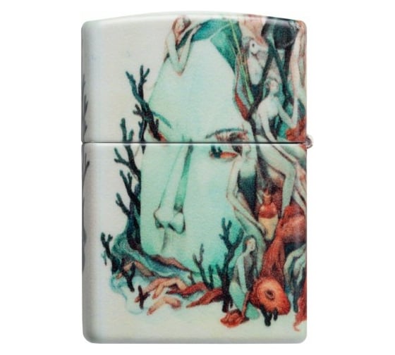 Зажигалка ZIPPO Classic с покрытием White Matte, латунь/сталь, разноцветная матовая, 38x13x57 мм, 49392 1