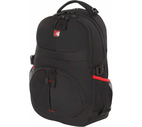 Универсальный рюкзак GERMANIUM S-06 уплотненная спинка, облегченный, черный, 46х32х15 см, 226953