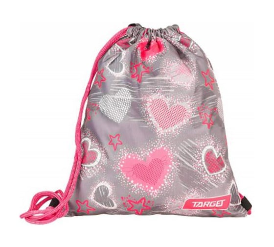 Сумка для детской сменной обуви TARGET Grey Hearts 26276