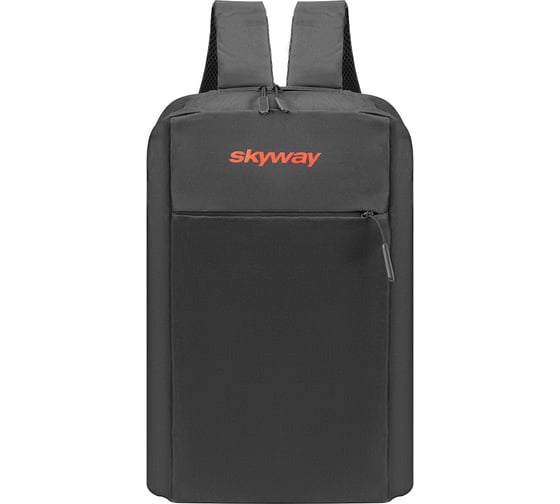 Рюкзак SKYWAY черный, с логотипом, 28х12х41 см, полиэстер S12000001