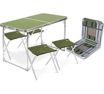 Складной набор мебели ССТ-К2/2, темно-зеленый Nika ССТ-К2/2 хаки-хаки