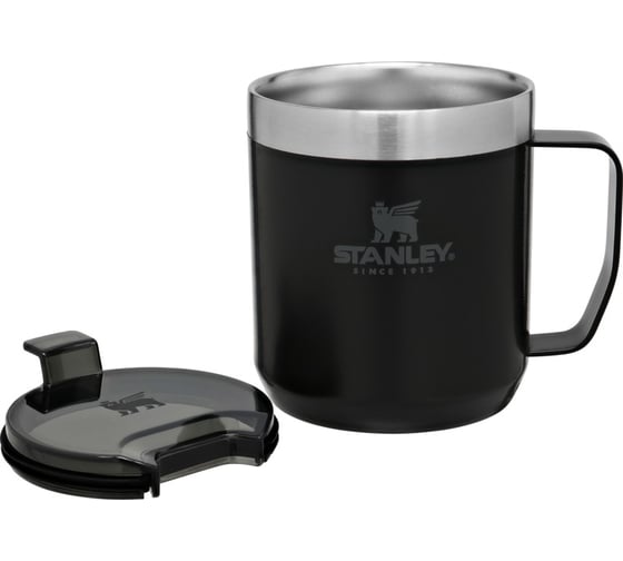Термокружка с ручкой Stanley Classic 0.25 л, черная 10-11444-051