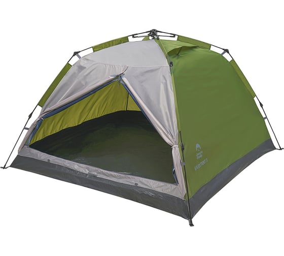 Трехместная палатка Jungle Camp Easy Tent 3, цвет зеленый/серый 70861