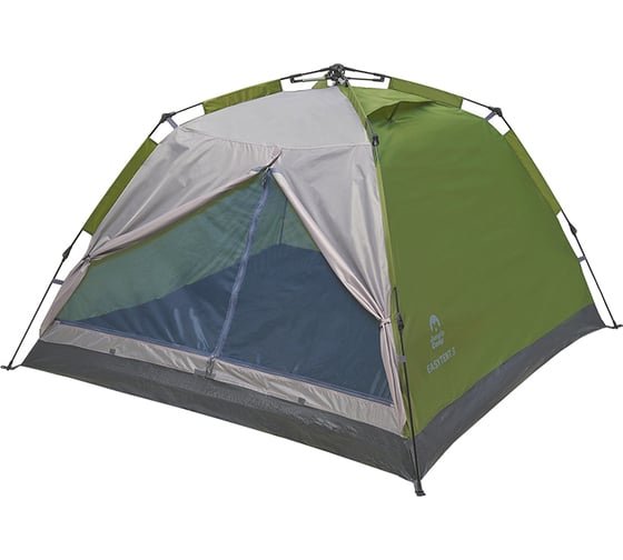 Трехместная палатка Jungle Camp Easy Tent 3, цвет зеленый/серый 70861