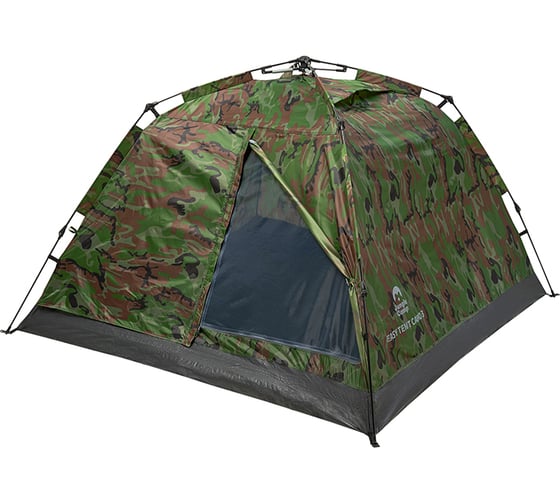Двухместная палатка Jungle Camp Easy Tent Camo 2, цвет зеленый/серый 70863