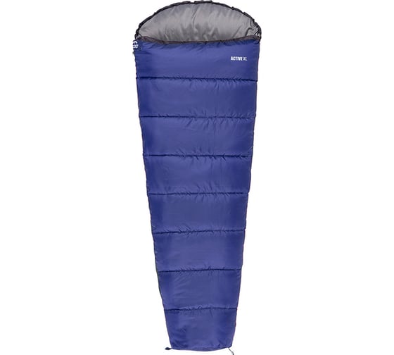 Спальный мешок Jungle Camp Active XL, левая молния, цвет синий/серый 70944