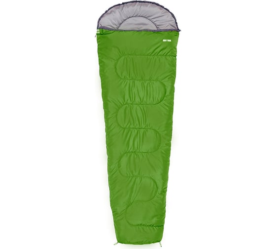 Спальный мешок Jungle Camp Easy Trek, левая молния, цвет зеленый/антрацит 70942