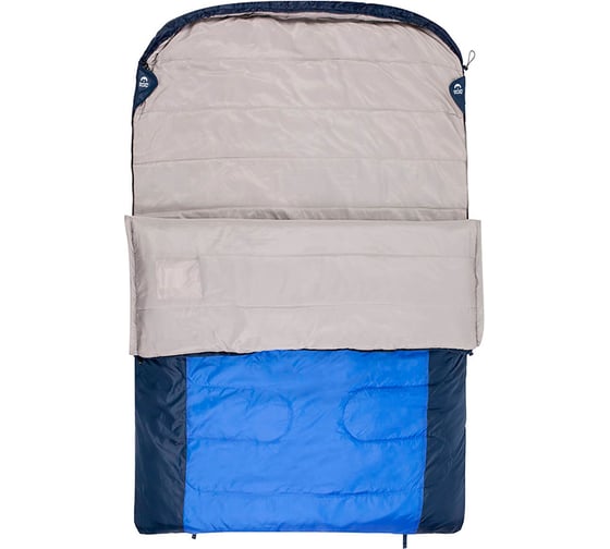 Спальный мешок Jungle Camp Verona Double, двухместный, две молнии, цвет синий 70958
