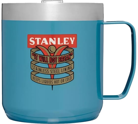 Термокружка Stanley Milestones 0.35 л, 1940, голубая 10-09366-239