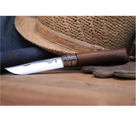 Нож Opinel №6 ореховая рукоять 002025
