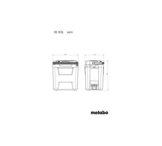Холодильник Metabo KB 18 BL, 18В 600791850