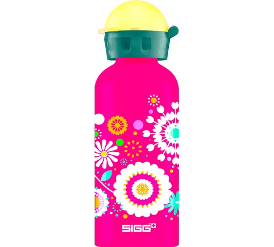 Бутылка для воды SIGG с рисунком, 0.4l, алюминий FLOWERS 8730.90