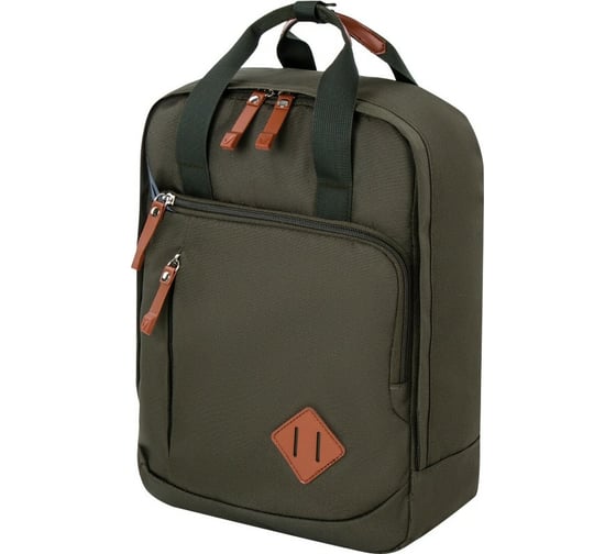 Молодежный рюкзак BRAUBERG FRIENDLY хаки, 37х26х13 см 270091 1